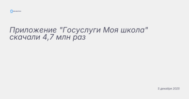 Изображение к новости: Приложение "Госуслуги Моя школа" скачали 4,7 млн р