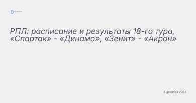 Изображение к новости: РПЛ: расписание и результаты 18-го тура, «Спартак»