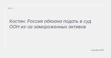 Изображение к новости: Костин: Россия обязана подать в суд ООН из-за замороженных активов